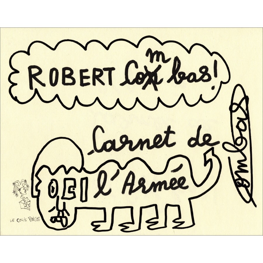 COMBAS Robert - Disegno originale "Carnets of the Army 02" 18x24cm, 2025