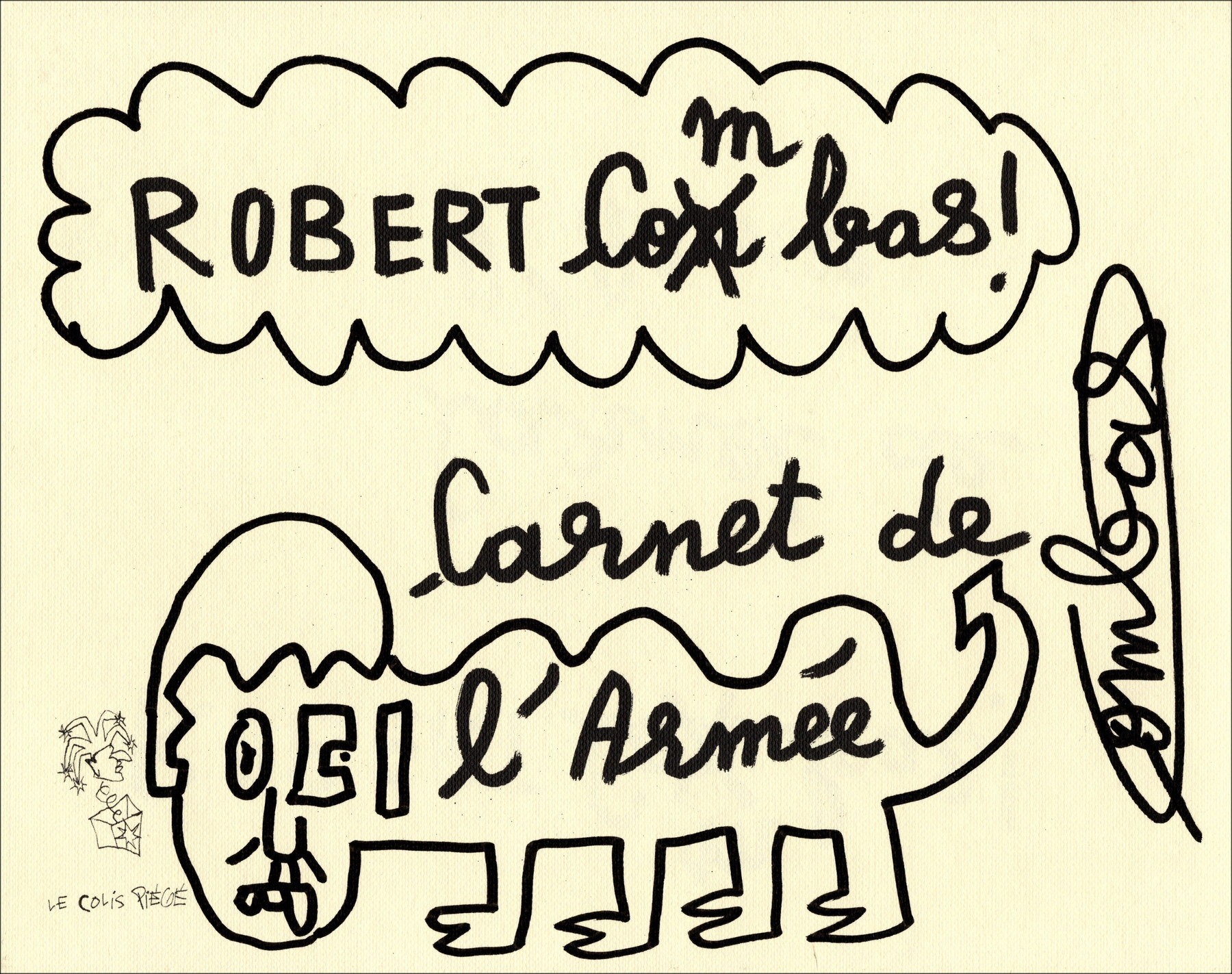 COMBAS Robert - Dibujo original "Carnets of the Army 02" 18x24cm, 2025