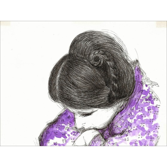 Arnaud of Hauterives - donna, disegno originale