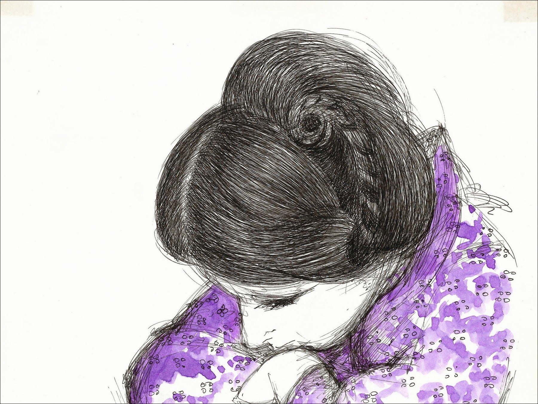 Arnaud of Hauterives - Woman, Original Drawing