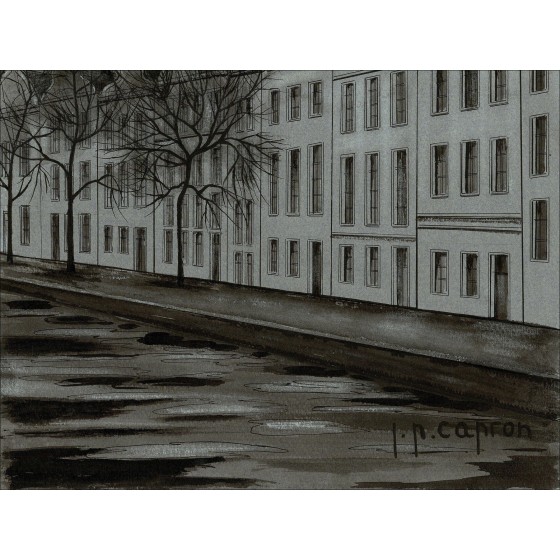 Jean-Pierre Capron - Die Straße, Originalzeichnung