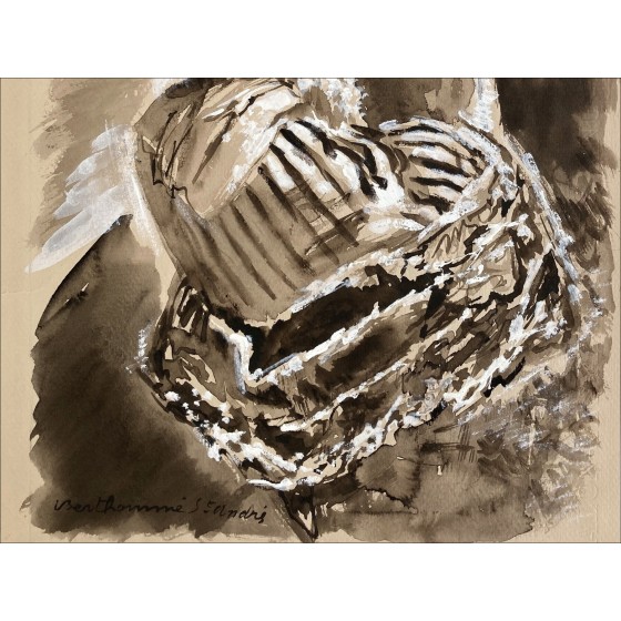 Louis Berthommé-Saint-André – Mujer, dibujo original