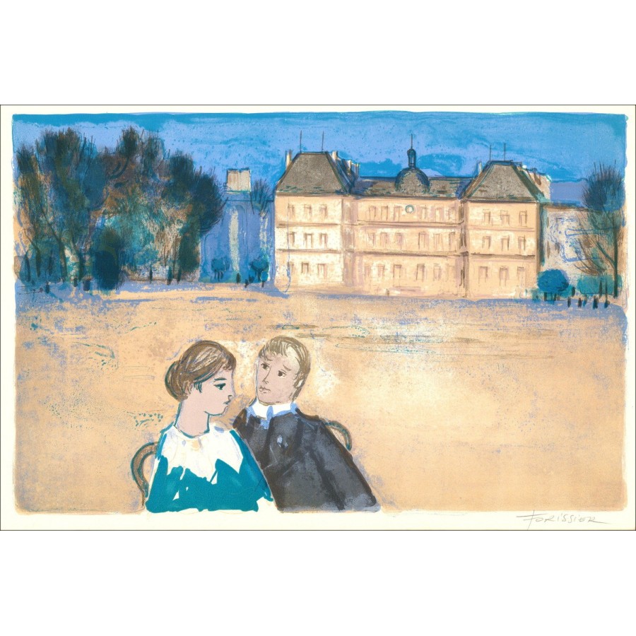 Roger Forissier - Die Châtelans, Lithographie 1971