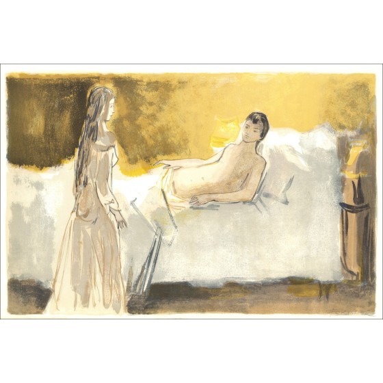 Roger Forissier - Tender Aanwezigheid, Lithografie 1971