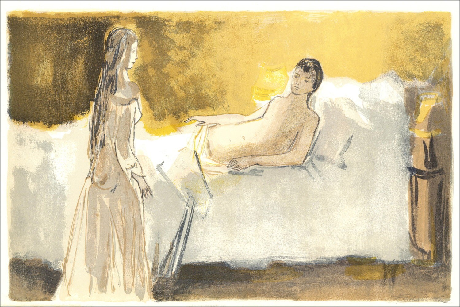 Roger Forissier – Soft presence, lithography 1971
