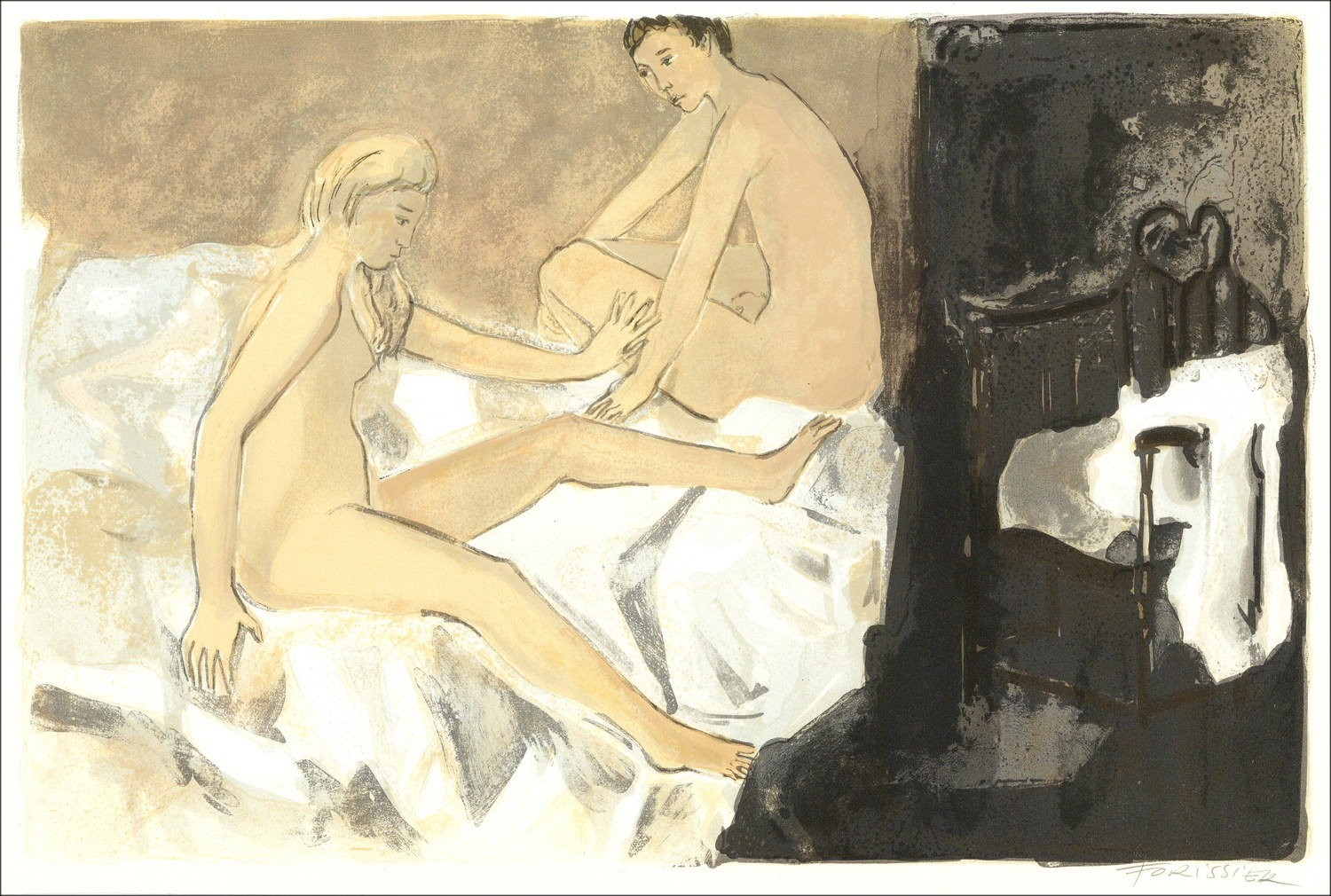 Roger Forissier – Instant suspended, lithography 1971