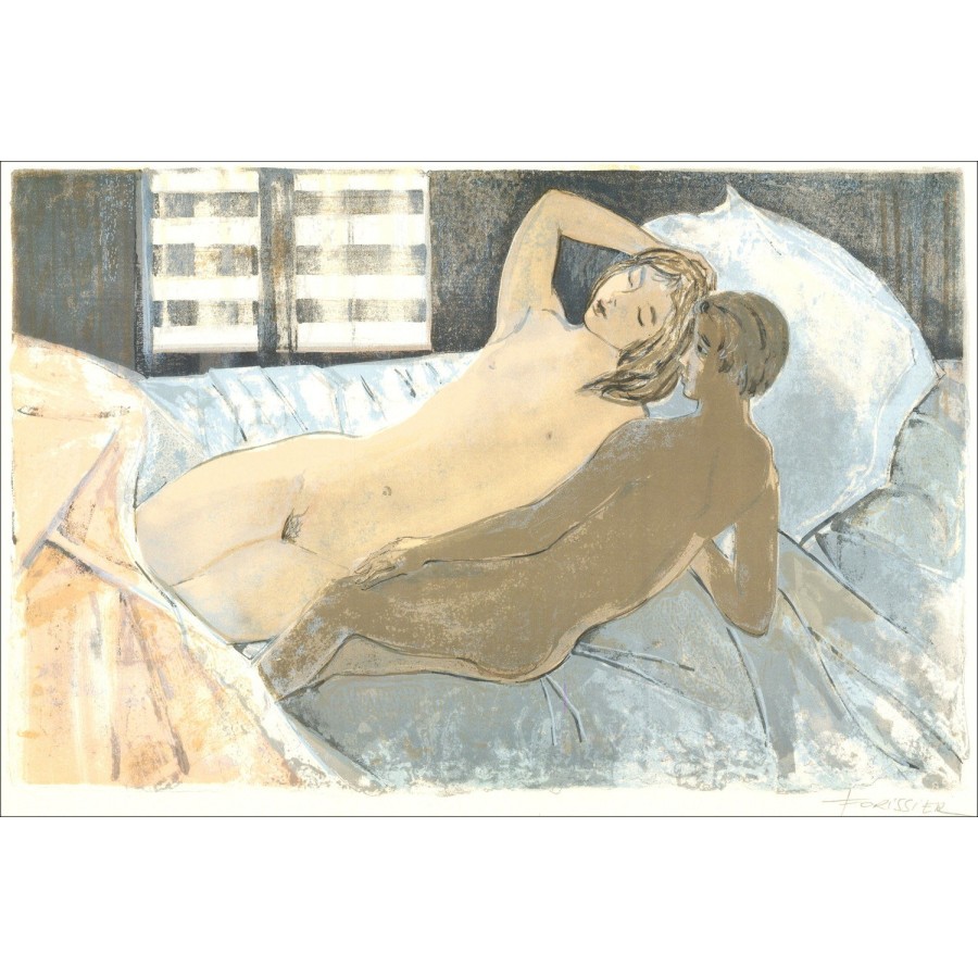 Roger Ernissierer - zwischen Träumen und Erwachen, Lithographie 1971