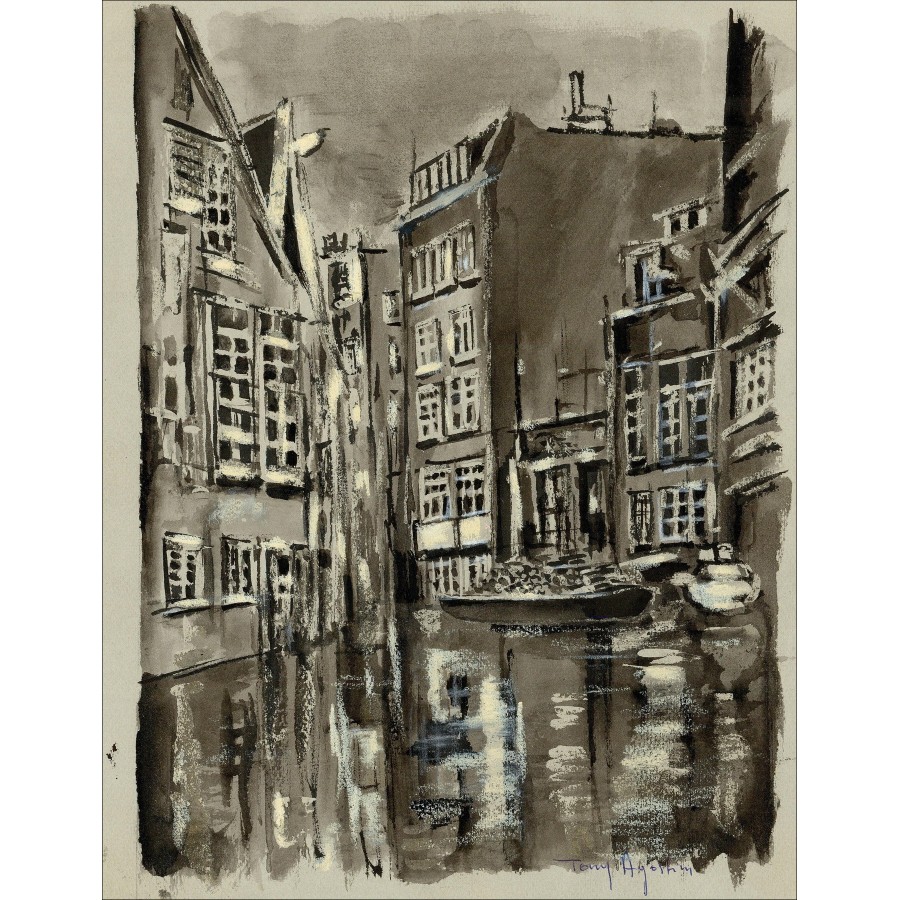 Tony Agostini - Amsterdam, originele tekening