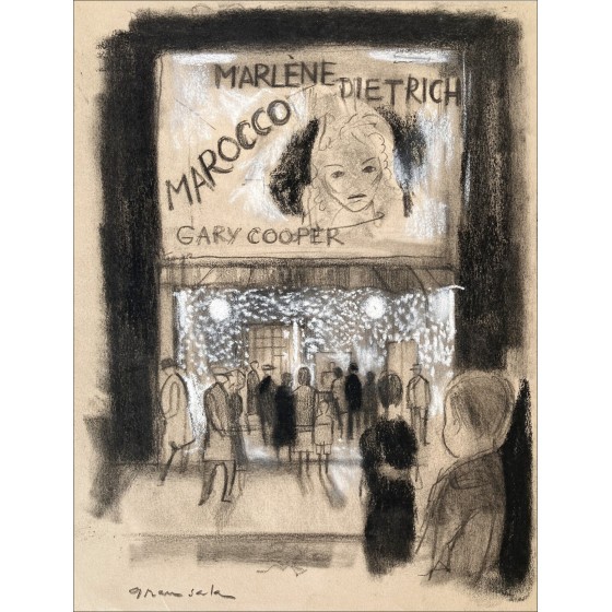 Emilio Grau-Sala – Marlene Dietrich, dibujo original