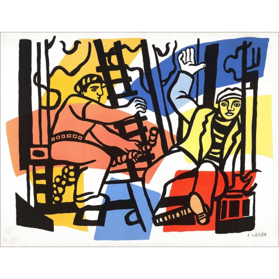 Fernand Léger - Costruttori, Litografia