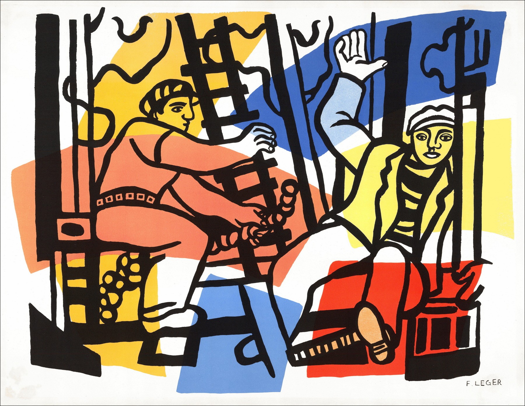 Fernand Léger - Costruttori, Litografia