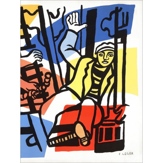 Fernand Léger – Constructores, litografía