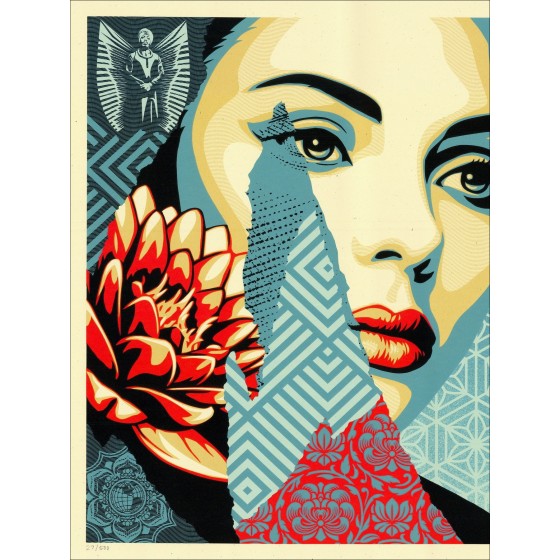 Shepard Fairey – Harmonious Elements 2025, sérigraphie signée