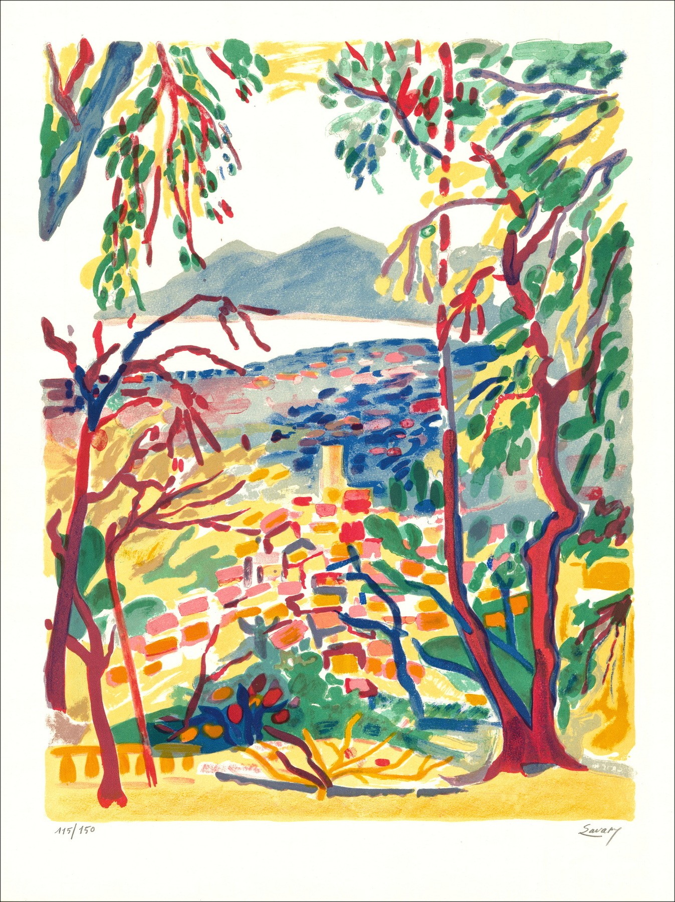 Robert Savary - Grasse - Lithographie signée et numérotée