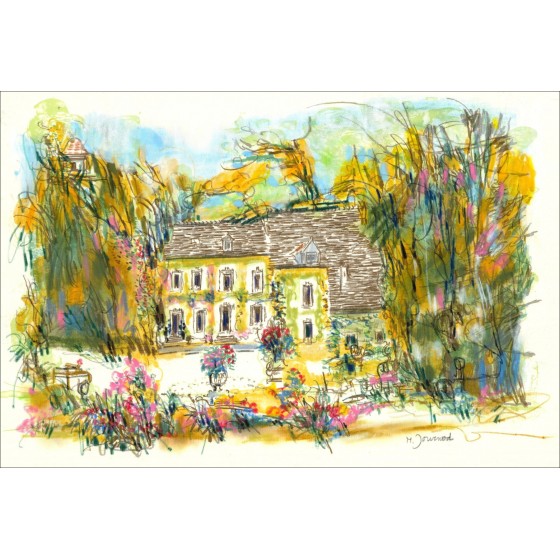 Monique Journod - Moulin de Vauboyen, disegno originale