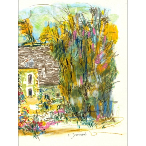 Monique Journod – Moulin de Vauboyen, dessin original