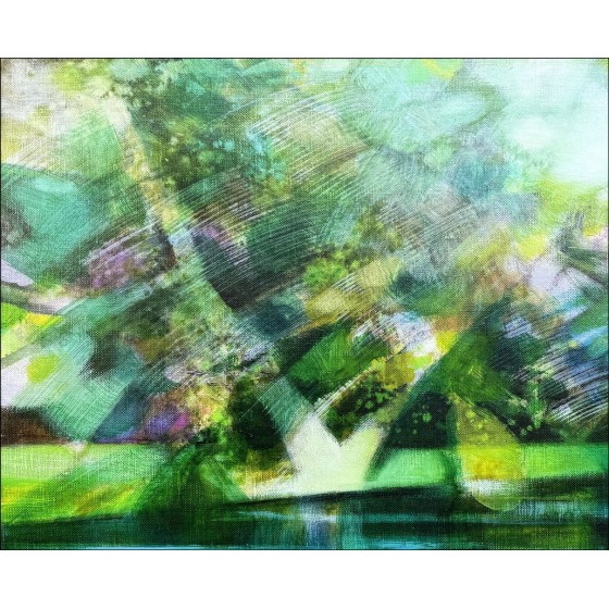 HILAIRE Camille - Óleo sobre lienzo "Giverny River" 65x81cm (25F)