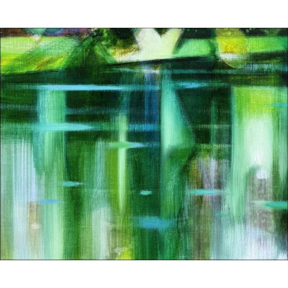 HILAIRE Camille - Olio su tela "Giverny River" 65x81cm (25F)