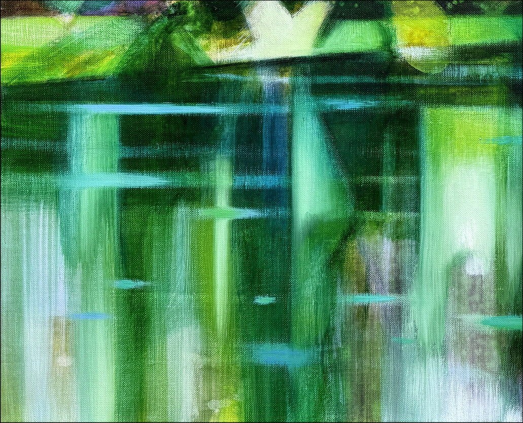HILAIRE Camille - Olio su tela "Giverny River" 65x81cm (25F)