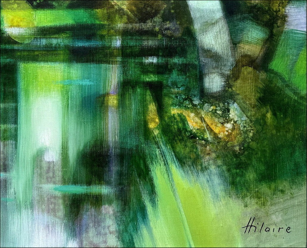 HILAIRE Camille - Olie op canvas "rivier in Giverny" 65x81cm (25f)