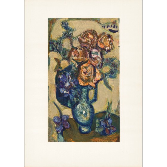 Yvette Alde - Blumenstrauß (1958), Lithographie