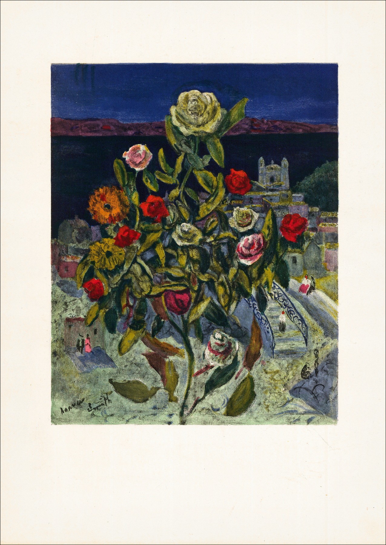 Francis Smith – Bouquet (1958), lithography
