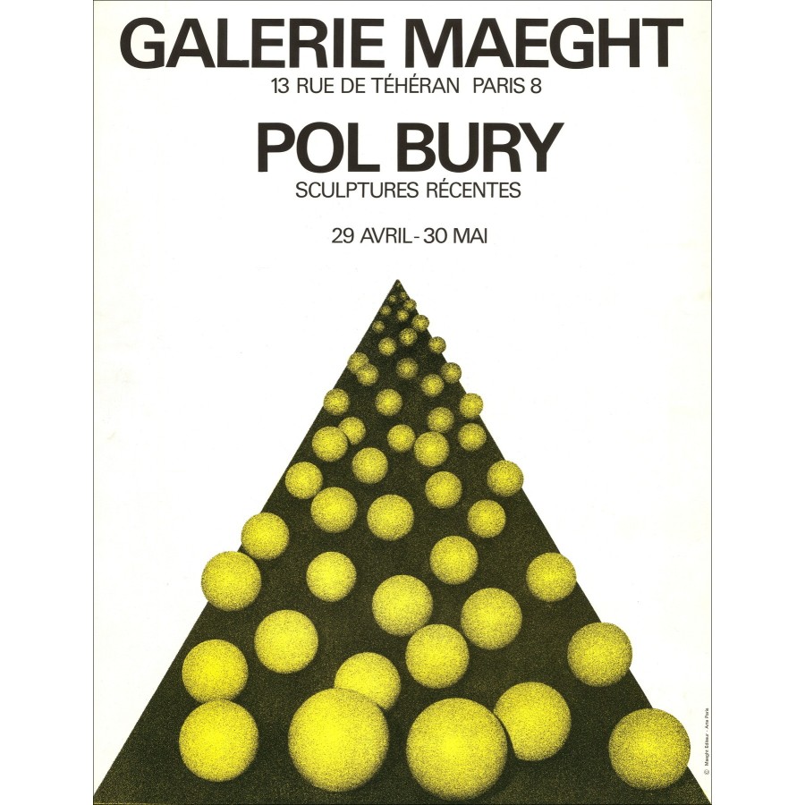 Pol Bury – Esposizione, Galleria Maeght (1969)