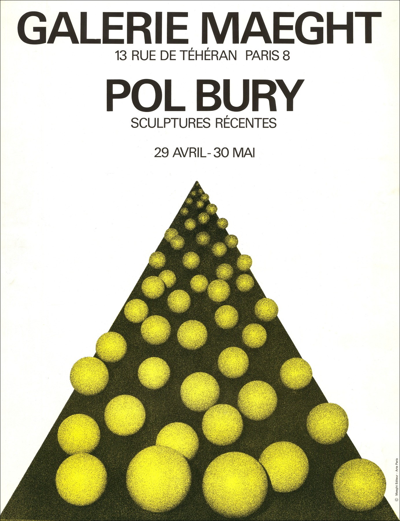 Pol Bury – Esposizione, Galleria Maeght (1969)
