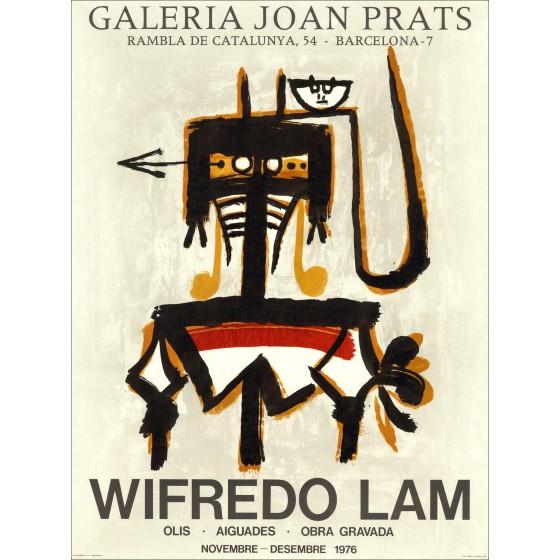 Wifredo Lam – Exposición, Galeria Joan Prats - 1976