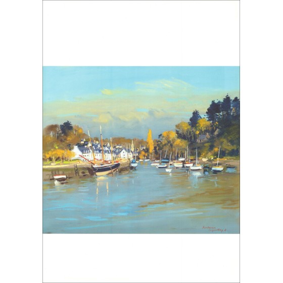 COQUIILLAY Jacques - Poster "Pontaven" 68x48cm