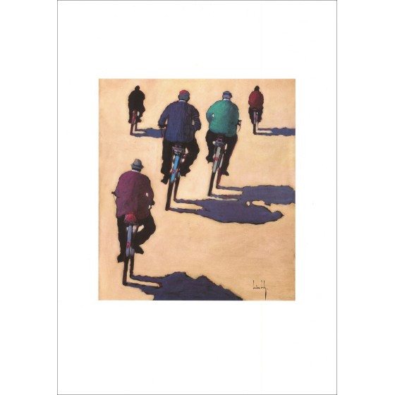 SUIRE-VERLEY Olivier - Poster "fietsers" 70x50cm
