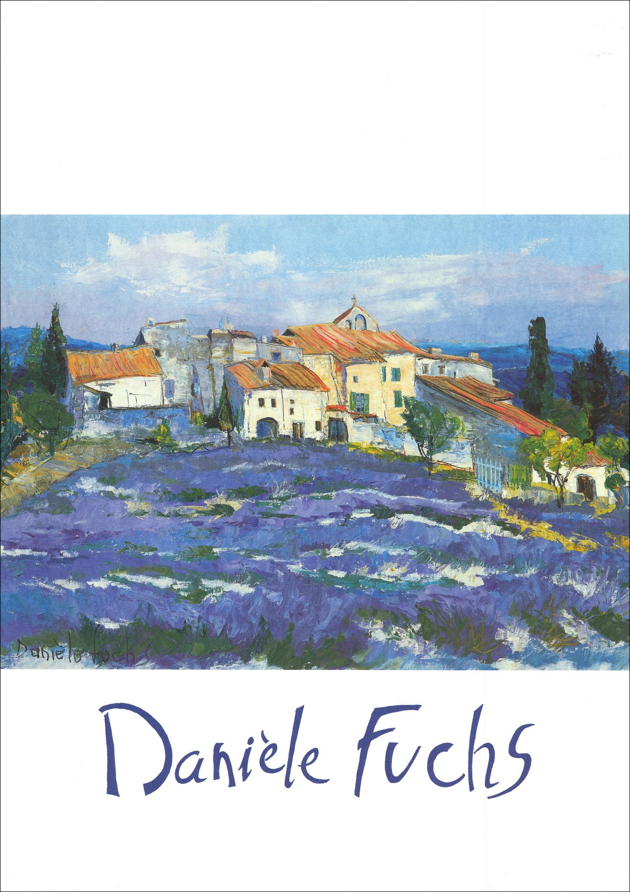 FUCHS Danièle - Poster "Lavender field" 68x48cm
