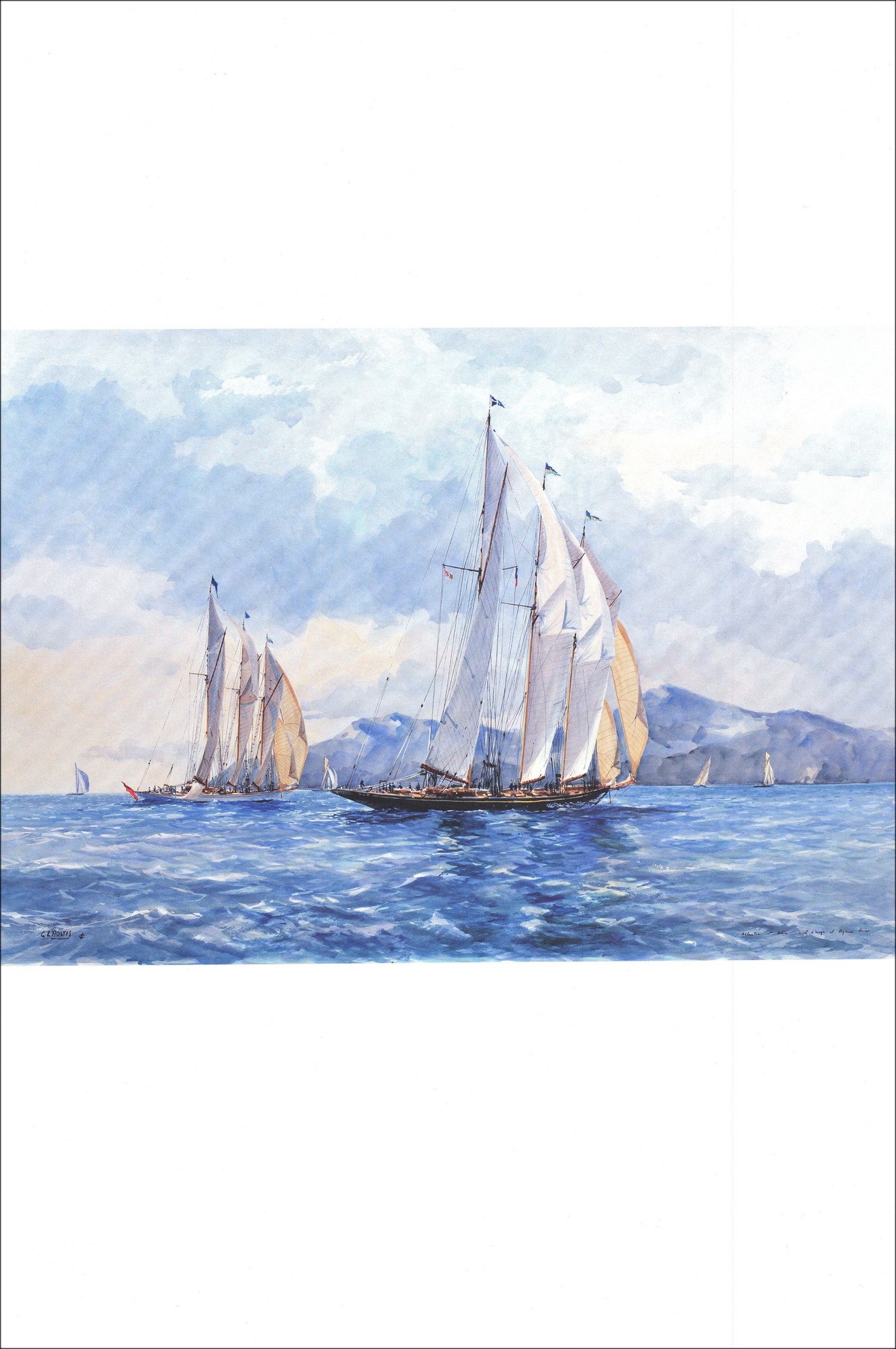 L’HOSTIS Guy - Affiche "Atlantic et Addix" 60x40cm