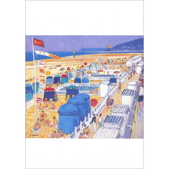 Pierre Bucket - Poster "Het strand van Deauville" 68x48cm