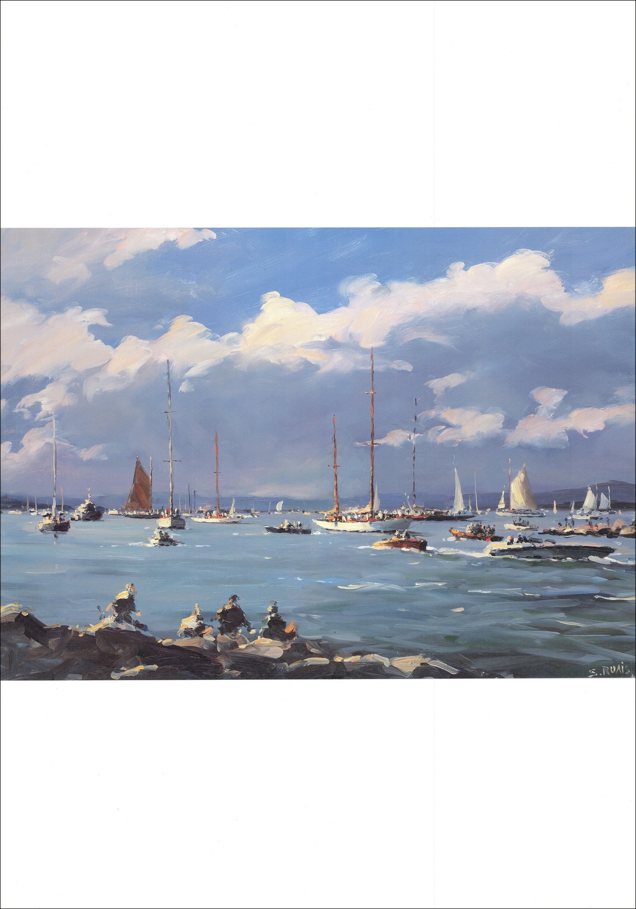 RUAIS Stéphane - Poster "Saint-Tropez" 68x48cm
