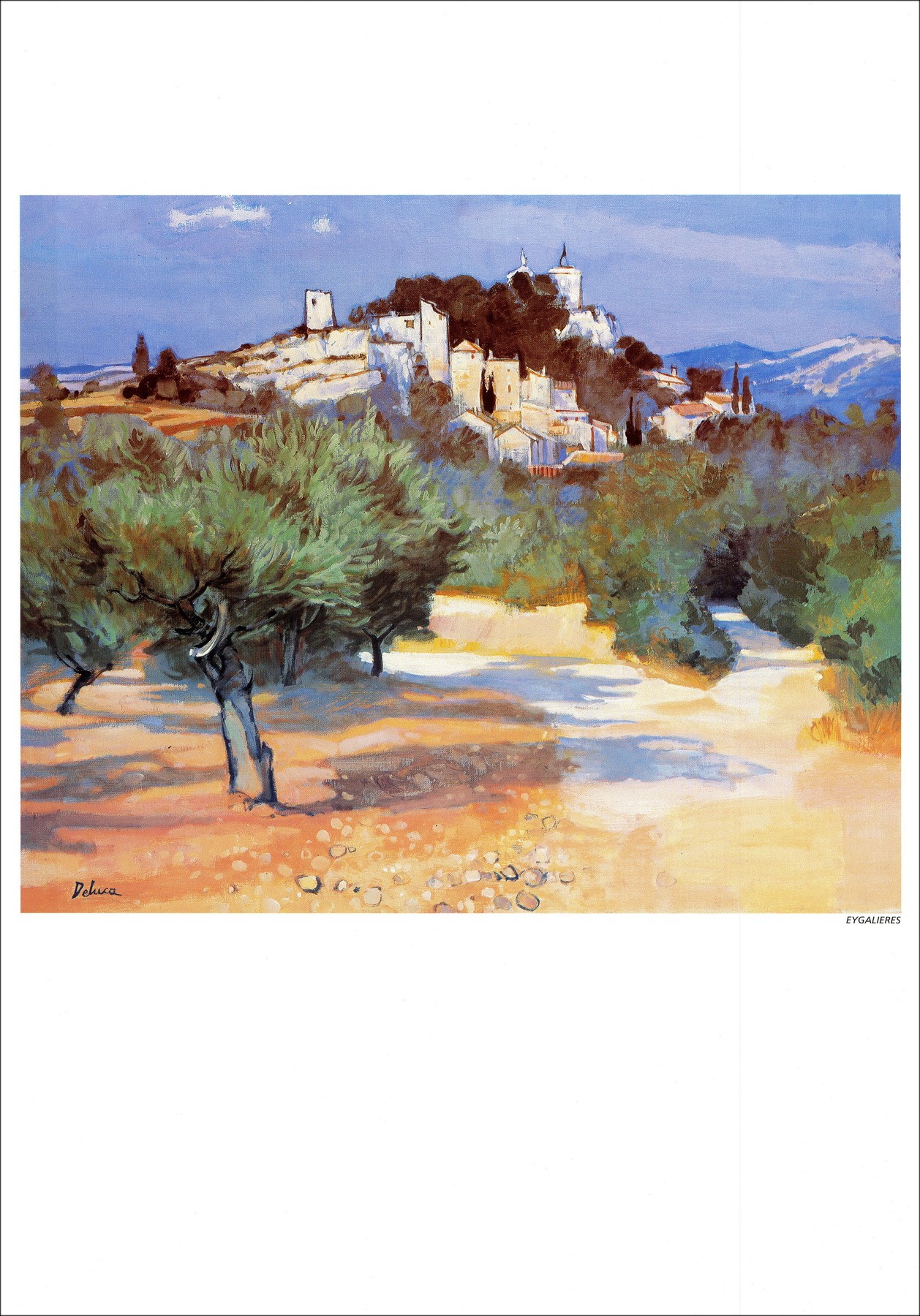 DELUCA Peter - Poster "Eygalières" 63x44cm