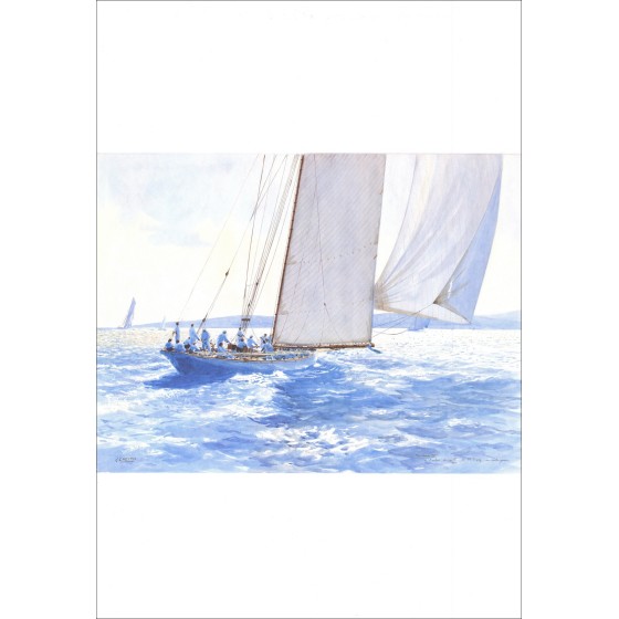 L’HOSTIS Guy - Affiche "A l'entrée du golfe de St Tropez" 70x48cm