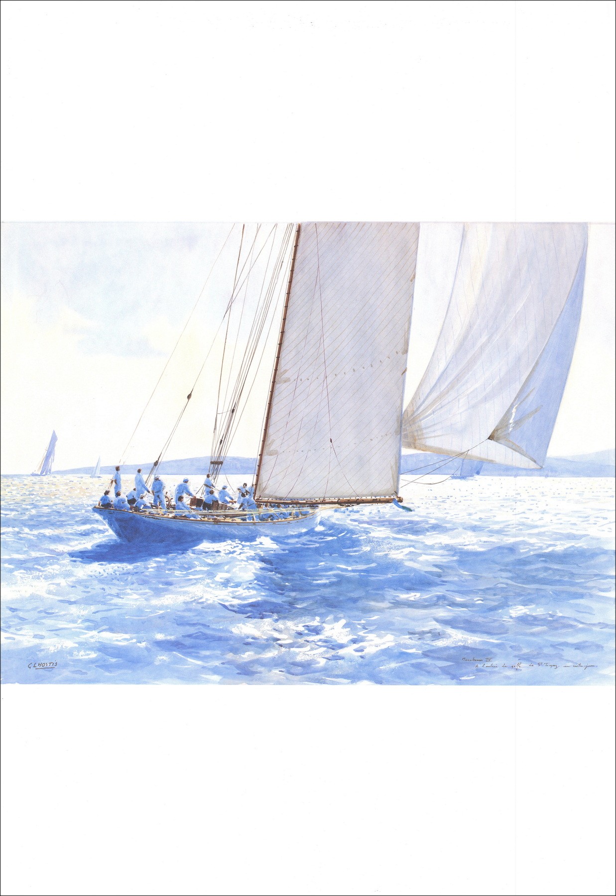 Hostis Guy - Poster "Am Eingang des Golfs von St. Tropez" 70x48cm