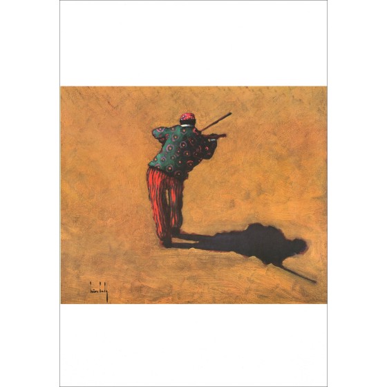 SUIRE-VERLEY Olivier - Cartello "Il violinista" 70x48cm