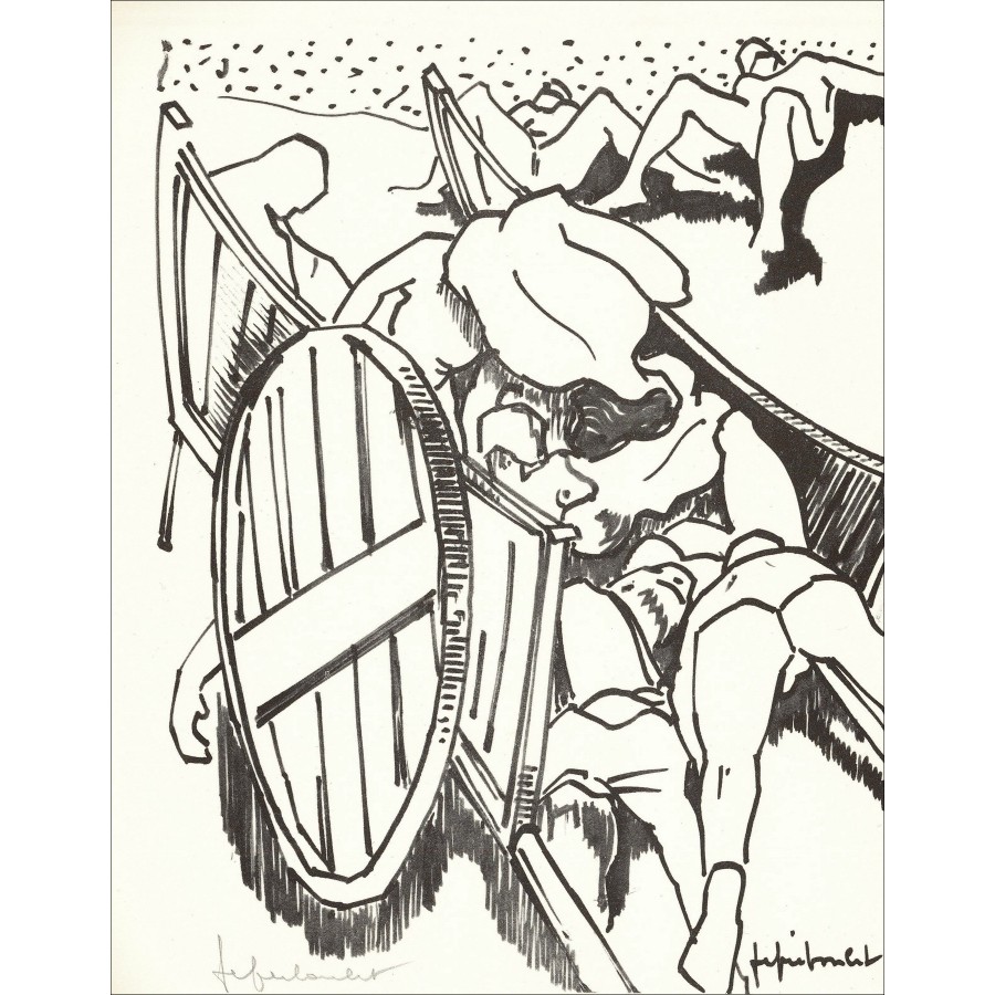 Jef Friboulet – La Mêlée (1963), litografia