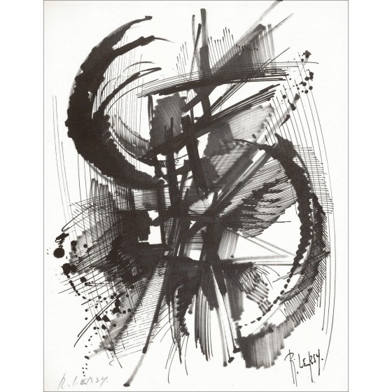 Roger Lersy - Samenstelling II (1962), Litho