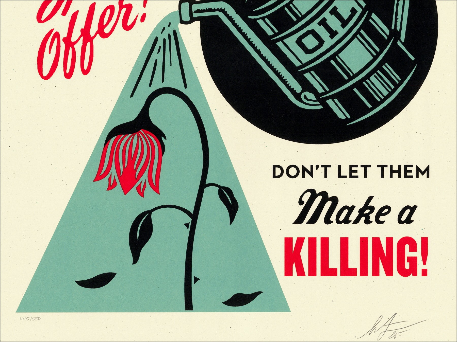 Shepard Fairey – Earth Preservation (2025), impresión de pantalla
