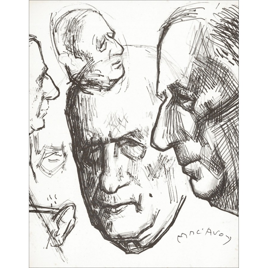 Édouard Mac'Avoy – Retrato (1963), litografía