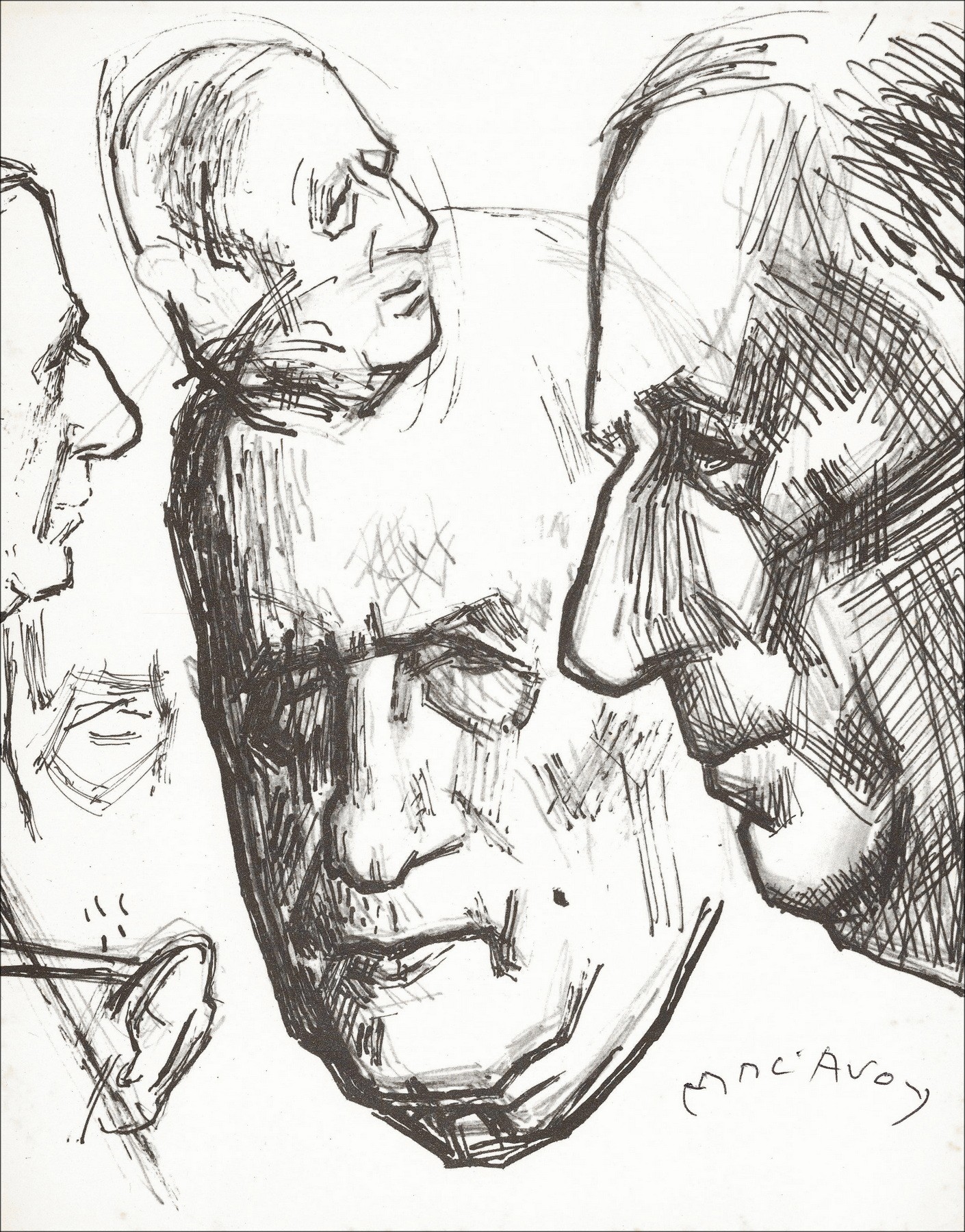 Édouard Mac'Avoy – Retrato (1963), litografía