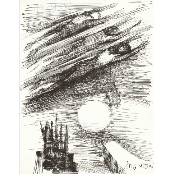 Roger Montan - Fall in die Sonne (1962), Lithographie