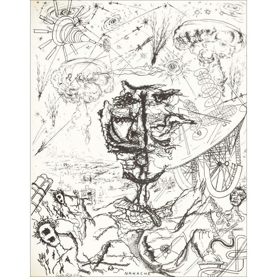 Armand Nakache - Chaos Baum (1962), Lithographie