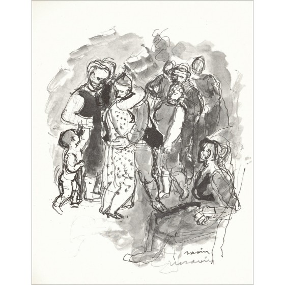Maurice Savin - Die Familie (1963), Lithographie