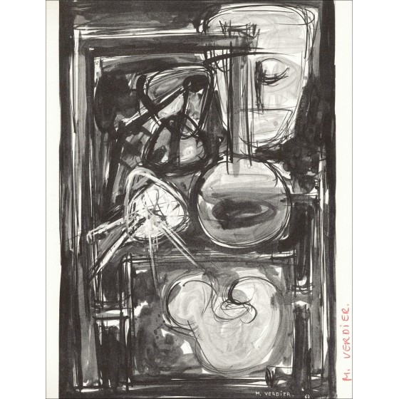 Maurice Verdier – Camera nera (1962), litografia