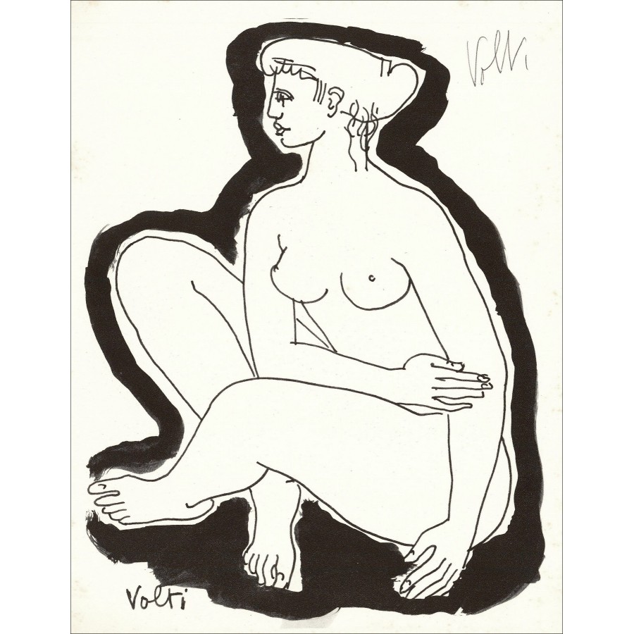 Antoniucci Volti – Femme nue (1963), lithographie