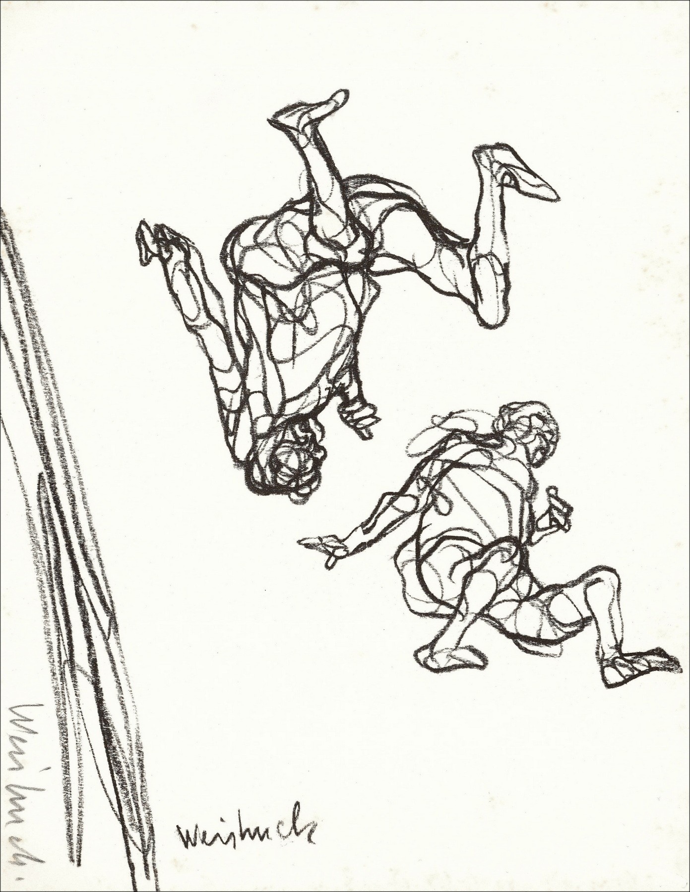 Claude Weisbuch – Characters (1963), lithography